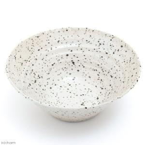 アウトレット品 益子焼 彩 睡蓮鉢 メダカのおうち 白みかげ 灰釉  お一人様1点限り