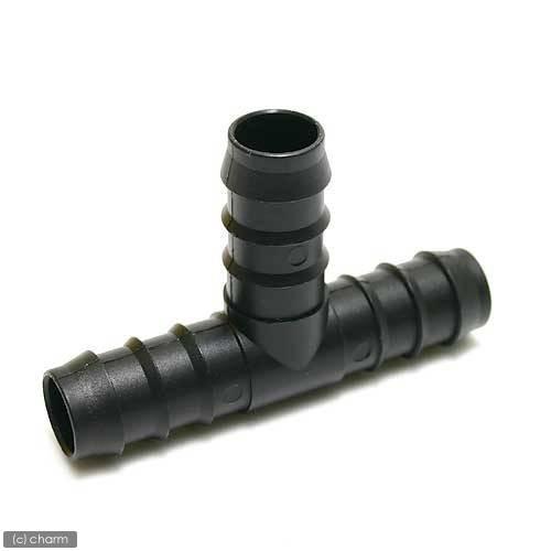 同径　Ｔ型ホースコネクター　黒　ホース　直径１６／２２用　（ＰＨＴ−直径１９）