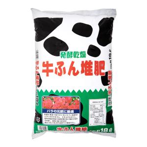 瀬戸ヶ原花苑　醗酵乾燥牛ふん堆肥　１８Ｌ　約９ｋｇ　肥料　有機　お一人様２点限り｜chanet