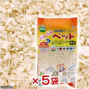 マルカン ふわふわベッド お徳用 12L うさぎ ハムスター 床材 ハリネズミ 5袋入り お一人様1点限り