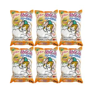 マルカン ふわふわふとん スノーホワイト お徳用 150g ハムスター 床材 ハリネズミ 6袋入り