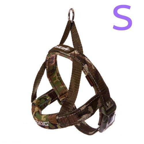 犬　ハーネス　イージードッグ　クイックハーネス　Ｓ（胴周り３８〜４９ｃｍ）　グリーンカモ　小型犬用