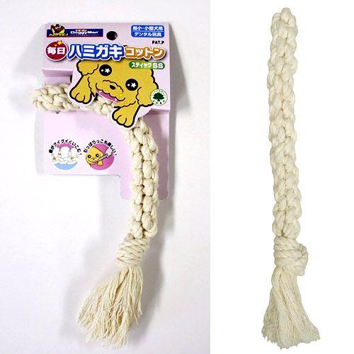 ドギーマン　毎日ハミガキコットン　スティック　ＳＳ　犬　犬用おもちゃ　デンタルケア