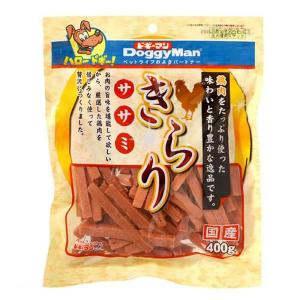 《終売》賞味期限：２０２４年０４月３０日　ドギーマン　きらりササミ　４００ｇ　犬　おやつ　ささみ