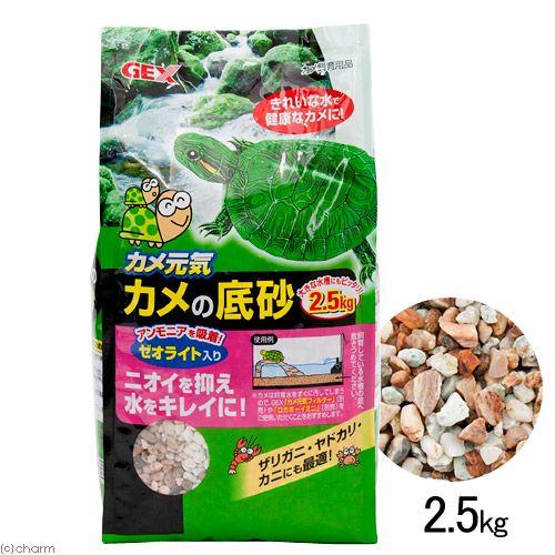 ＧＥＸ　カメ元気　カメの底砂　２．５ｋｇ　ジェックス