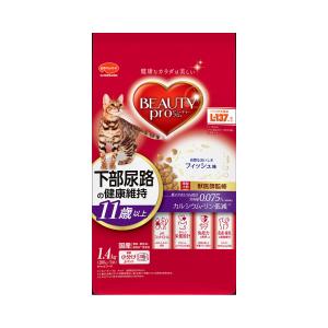 キャットフード　ビューティープロ　キャット　下部尿路の健康維持　１１歳以上　フィッシュ味　１．４ｋｇ（２８０ｇ×５袋）