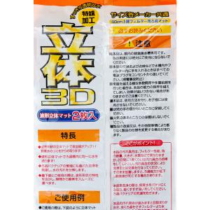 コトブキ工芸 波形立体マット 2枚入の詳細画像2