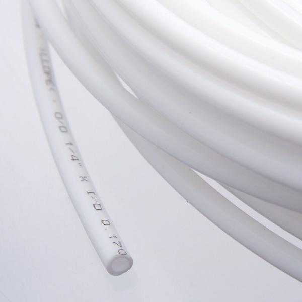 ハードチューブ（１／４）１０ｍ（白）　（細い方）