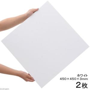 プラパール　９０ｃｍ水槽用マット　ホワイト　４５×４５ｃｍ　２枚｜chanet