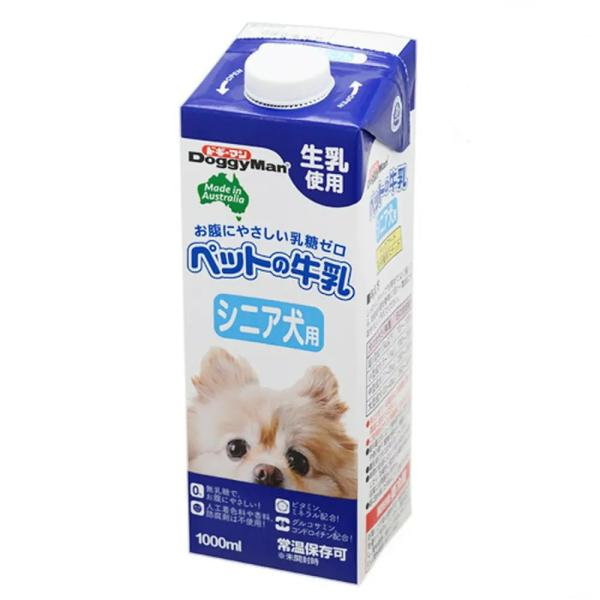 ドギーマン　ペットの牛乳　シニア犬用　１Ｌ×１０本　高齢犬用ミルク　犬　ミルク