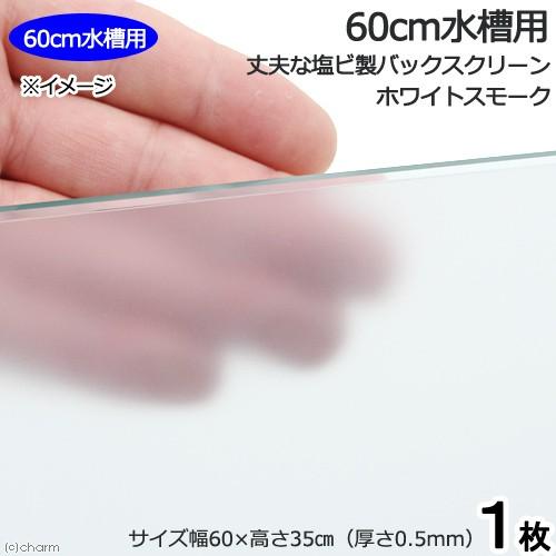 ６０ｃｍ水槽用　丈夫な塩ビ製バックスクリーン　６０×３５ｃｍ　ホワイトスモーク