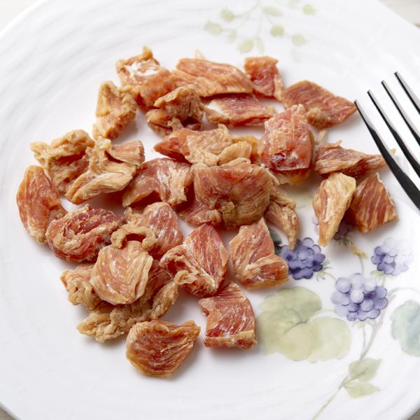 国産　ゆで鶏ジャーキー　ひと口サイズ　ヤギミルク味　５０ｇ　無添加　無着色　犬猫用おやつ　Ｐａｃｋｕ...