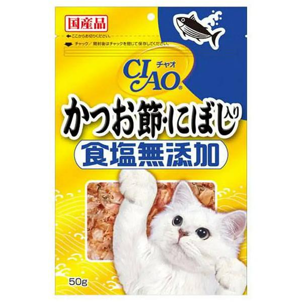 いなば　ＣＩＡＯ　チャオ　かつお節・にぼし入り　食塩無添加　５０ｇ　キャットフード　ＣＩＡＯ　チャオ