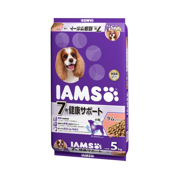 ドッグフード　アイムス　７歳以上用　健康サポート　ラム＆ライス　小粒　５ｋｇ　正規品　ＩＡＭＳ　高齢...