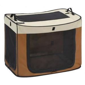 マルカン　どこでもワンタッチケージ　Ｓ　ブラウン　ＤＰ−６８２　犬　猫　クレート　ケージ　ゲージ　サークル　折りたたみ