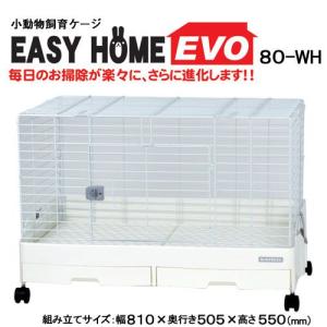 三晃商会　イージーホーム・エボ８０　ＷＨ（ホワイト）（８１×５０．５×５５ｃｍ）　うさぎ　ケージ｜チャーム charm ヤフー店