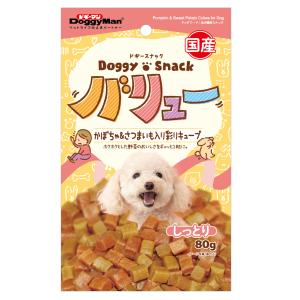 ドギーマン　ドギースナックバリュー　かぼちゃ＆さつまいも入り彩りキューブ　８０ｇ　犬　おやつ