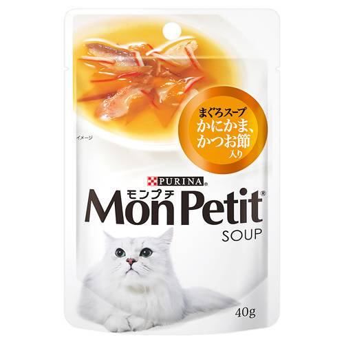 モンプチ　スープ　まぐろスープ　かにかま、かつお節入り　４０ｇ　キャットフード