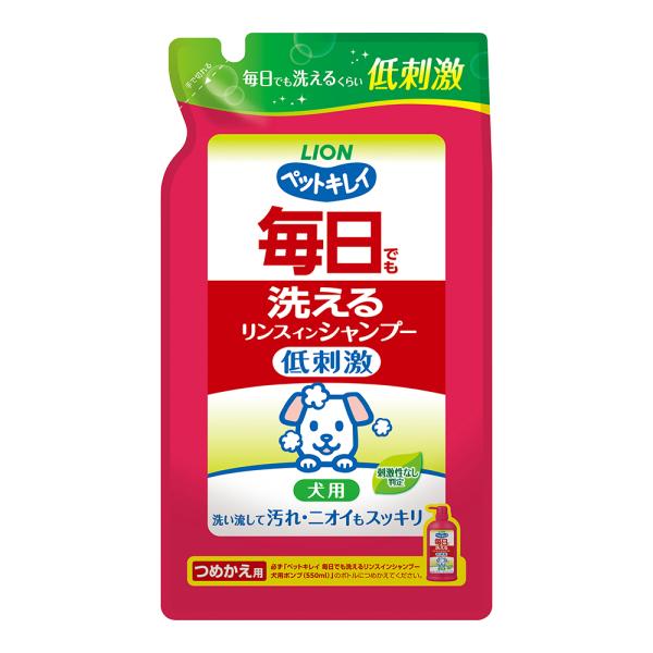 ライオン　ペットキレイ　毎日でも洗えるリンスインシャンプー　愛犬用　詰め替え用　４００ｍｌ