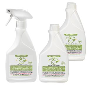 弱酸性消臭除菌水　ぺっとくりん　小動物用　５００ｍｌ＋詰め替え用　５００ｍｌ×２個　セット　消臭　除菌　スプレー｜chanet