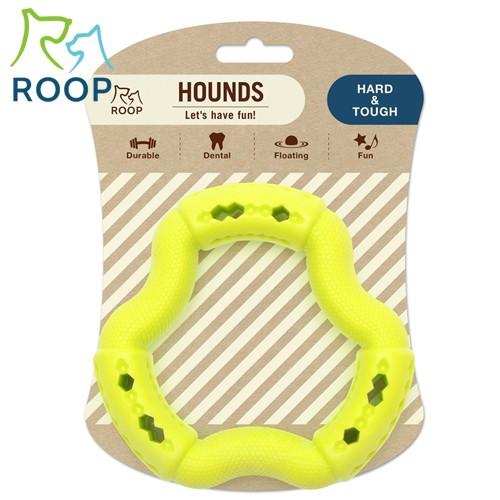 犬　おもちゃ　ループ　ハウンズ　フープ　イエロー
