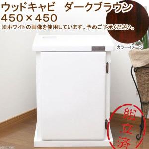 □メーカー直送 水槽台 ウッドキャビ ダークブラウン 450×450 45cm水槽用 同梱不可 別途送料