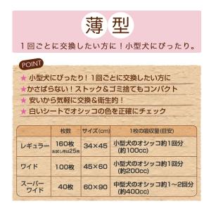 ペットシーツ 薄型レギュラー 160枚 4袋 ...の詳細画像3