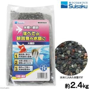 水作 水槽の底砂シリーズ 大磯砂 2．4kg 底床 大磯