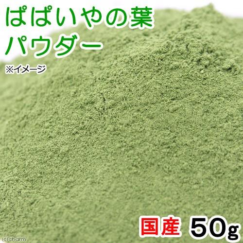 国産　パパイヤの葉パウダー　５０ｇ　小動物用のおやつ　無添加　無着色