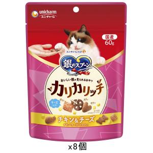 銀のスプーン おいしい顔が見られるおやつ カリカリ チキン＆チーズ 60g×8袋