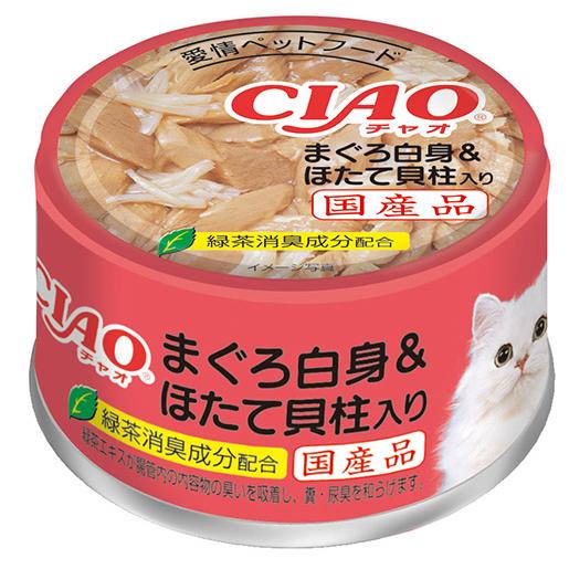 いなば　ＣＩＡＯ　チャオ　まぐろ白身　ほたて貝柱入り　８５ｇ×２４缶