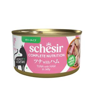 シシア（Schesir） キャット ツナwithエビ 85g 猫 缶詰