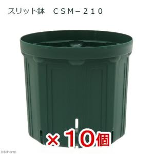 スリット鉢　ＣＳＭ−２１０　モスグリーン　１０個セット　ガーデニング　鉢　お一人様１点限り