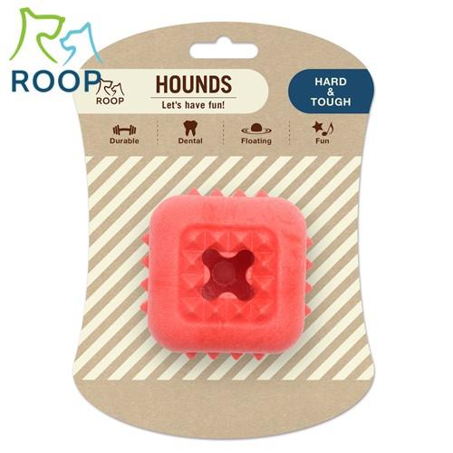 犬　おもちゃ　ループ　ハウンズ　キューブ　レッド