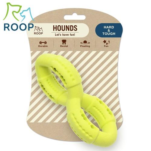 犬　おもちゃ　ループ　ハウンズ　ツイスト　イエローグリーン
