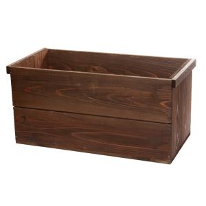 Leaf Corp りんご箱 キャスター付き新りんご箱 無塗装 ガーデニング