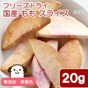犬　おやつ　果物　国産　フリーズドライ　もも　スライス　２０ｇ　犬用　無添加　無着色　食物繊維　ドッグフード　トッピング