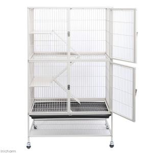アウトレット品 4階建て大型ケージ ホワイト ...の詳細画像2