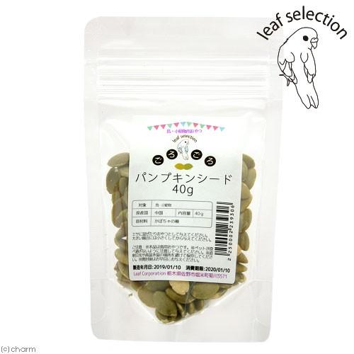 無添加　ごろごろパンプキンシード　４０ｇ　鳥　小動物用のおやつ　リーフセレクション