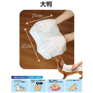 ドギーマン ウエットシャンプータオル 犬用 大...の詳細画像1