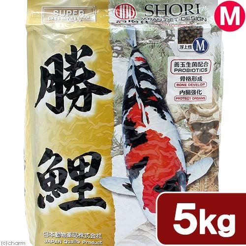 鯉の餌　日本動物薬品　ニチドウ　勝鯉　中粒　５ｋｇ　Ｍ　錦鯉　餌　飼料