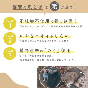 猫用 爪とぎ 猫壱 バリバリボウル 交換用つめ...の詳細画像3