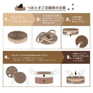 猫用 爪とぎ 猫壱 バリバリボウル 交換用つめ...の詳細画像5