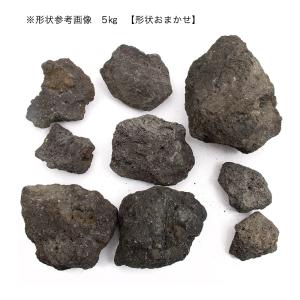 黒溶岩石 5kg 約5〜20cm 45cm水槽...の詳細画像1