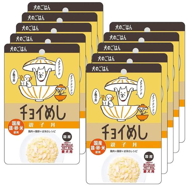 わんわん　チョイめし　親子丼　８０ｇ×１０袋
