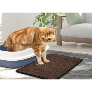 マルカン 猫砂らくらくお掃除マット 砂取りマットの詳細画像1