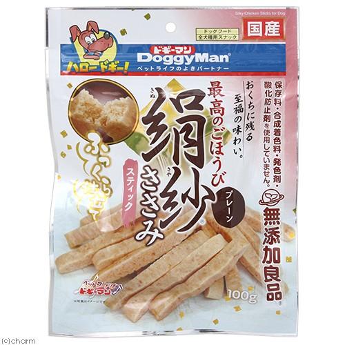 ドギーマン　無添加良品　絹紗　スティック　プレーン　１００ｇ　犬　おやつ　無添加