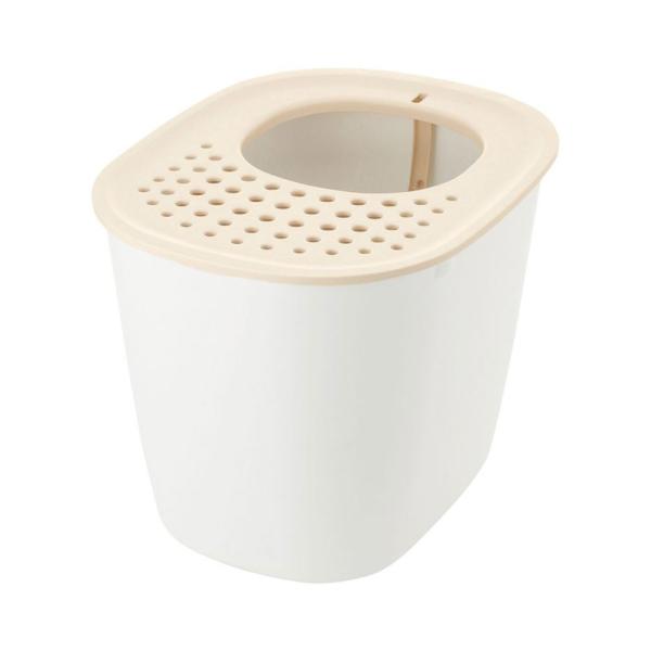 リッチェル　ラプレ　砂取りネコトイレ　ホワイト