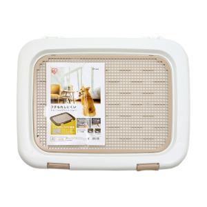 アイリスオーヤマ　フチもれしにくいトレーニングペットトレー　大　ホワイト　ＦＴＴ−６３５