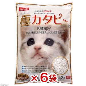 猫砂 獣医さんも使っている白い紙砂 極カタピー 7L 6袋入り お一人様1点限り